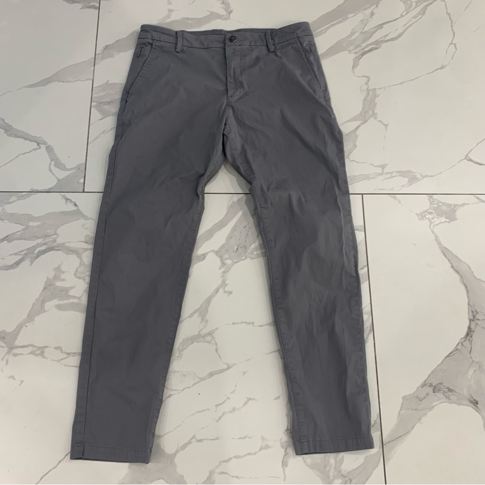 Birddogs Boomstick Pants Sz 32x30 Grey Chino Athletic Gym Blue Liner Performance